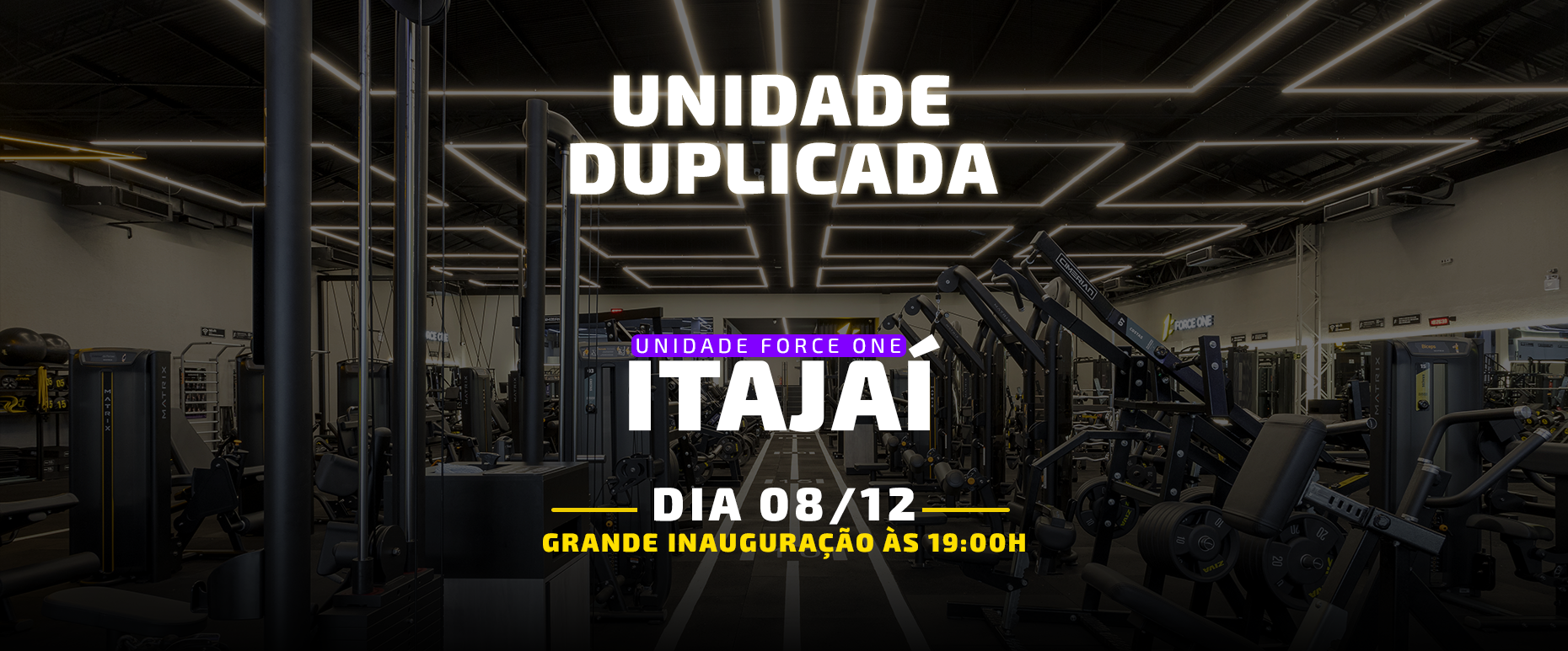 Banner Inauguração Itajaí