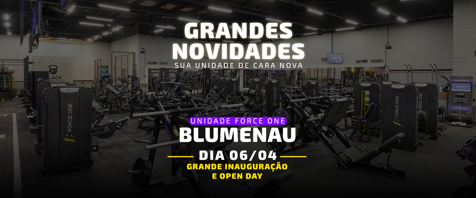 Banner Inauguração Blumenau